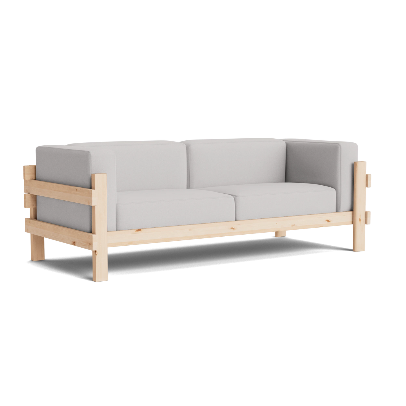 Normann Copenhagen Kube 3 Seater Sofa at someday designs. #colour_steelcut-trio-205 #frame_pine