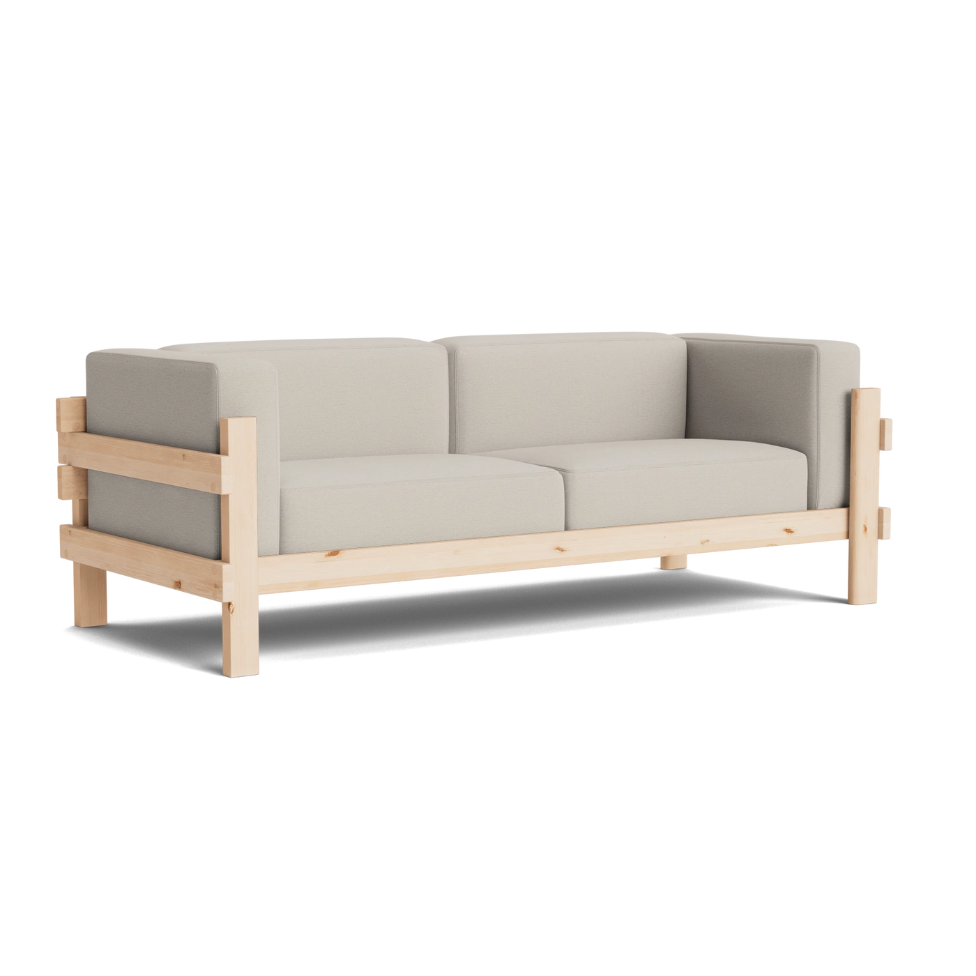 Normann Copenhagen Kube 3 Seater Sofa at someday designs. #colour_steelcut-trio-213 #frame_pine