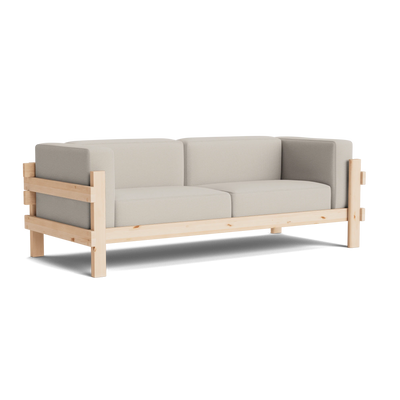 Normann Copenhagen Kube 3 Seater Sofa at someday designs. #colour_steelcut-trio-213 #frame_pine