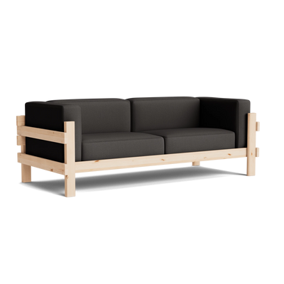 Normann Copenhagen Kube 3 Seater Sofa at someday designs. #colour_steelcut-trio-383 #frame_pine