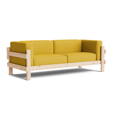 Normann Copenhagen Kube 3 Seater Sofa at someday designs. #colour_steelcut-trio-446 #frame_pine