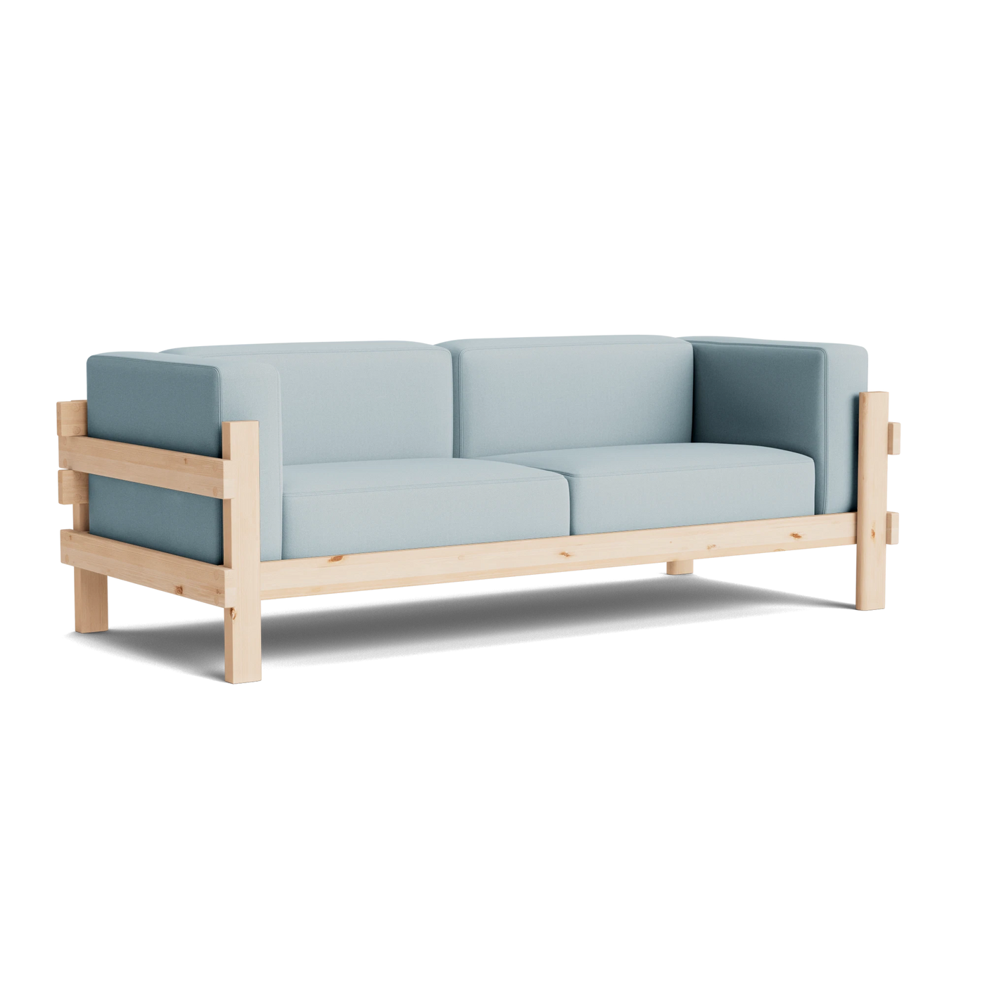 Normann Copenhagen Kube 3 Seater Sofa at someday designs. #colour_steelcut-trio-713 #frame_pine
