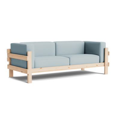 Normann Copenhagen Kube 3 Seater Sofa at someday designs. #colour_steelcut-trio-713 #frame_pine