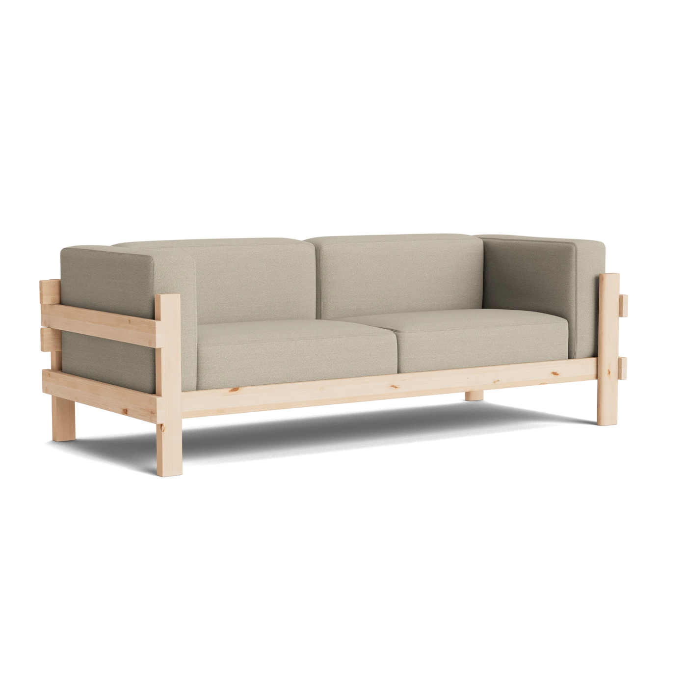 Normann Copenhagen Kube 3 Seater Sofa at someday designs. #colour_hallingdal-220 #frame_pine