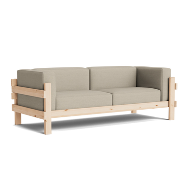 Normann Copenhagen Kube 3 Seater Sofa at someday designs. #colour_hallingdal-220 #frame_pine