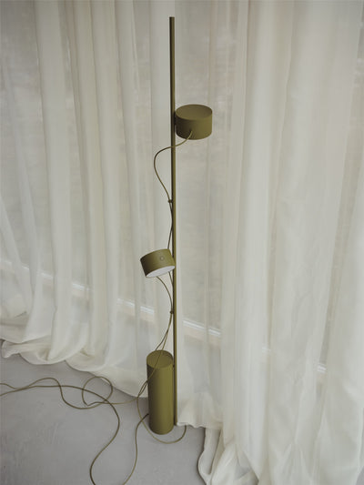 Muuto Post Floor Lamp in brown green lifestyle, available from someday designs #colour_brown-green