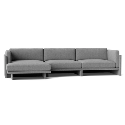 Normann Copenhagen Softy Modular Sofa 4 Seater Chaise Lounge Left at someday designs. #colour_hallingdal-166