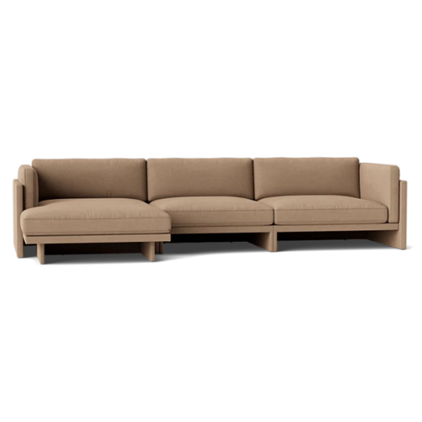 Normann Copenhagen Softy Modular Sofa 4 Seater Chaise Lounge Left at someday designs. #colour_hallingdal-224