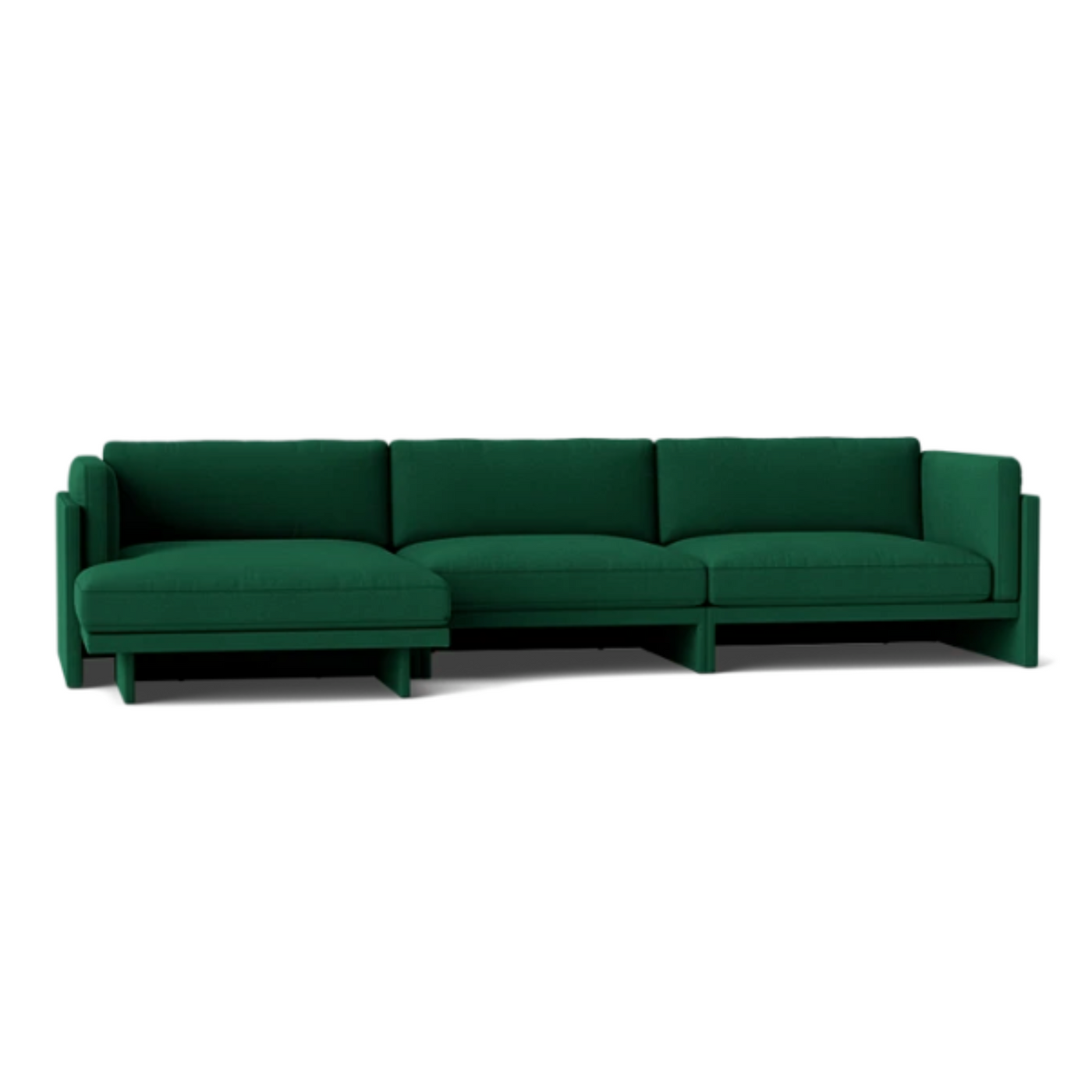 Normann Copenhagen Softy Modular Sofa 4 Seater Chaise Lounge Left at someday designs. #colour_hallingdal-944