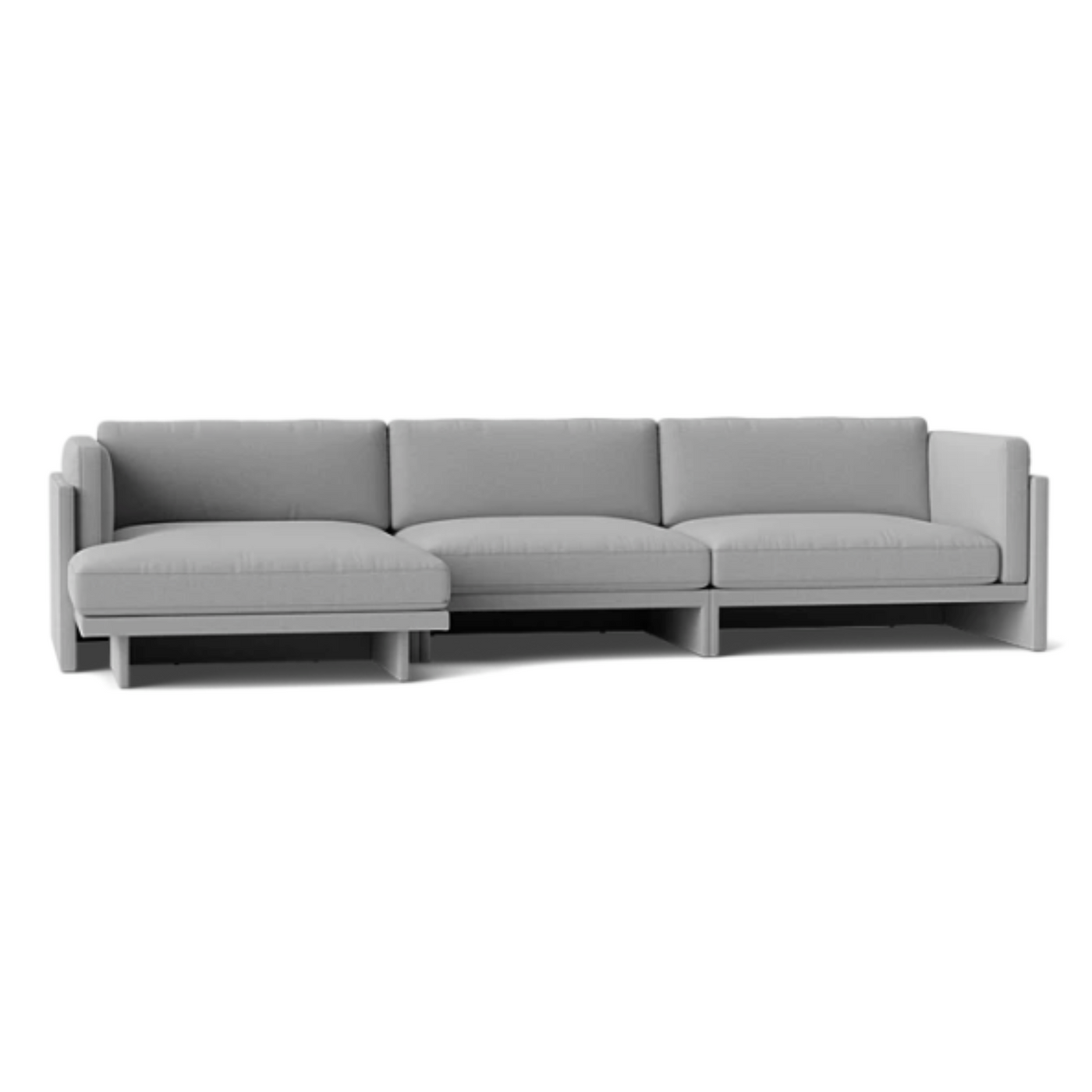 Normann Copenhagen Softy Modular Sofa 4 Seater Chaise Lounge Left at someday designs. #colour_steelcut-trio-133