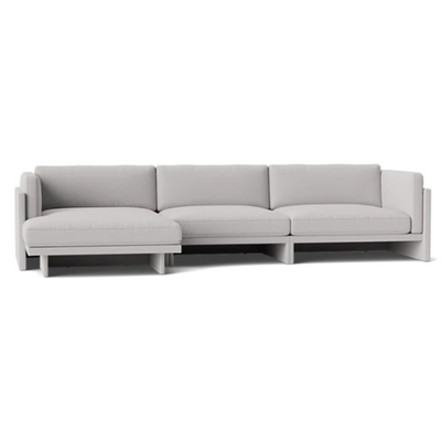 Normann Copenhagen Softy Modular Sofa 4 Seater Chaise Lounge Left at someday designs. #colour_steelcut-trio-205