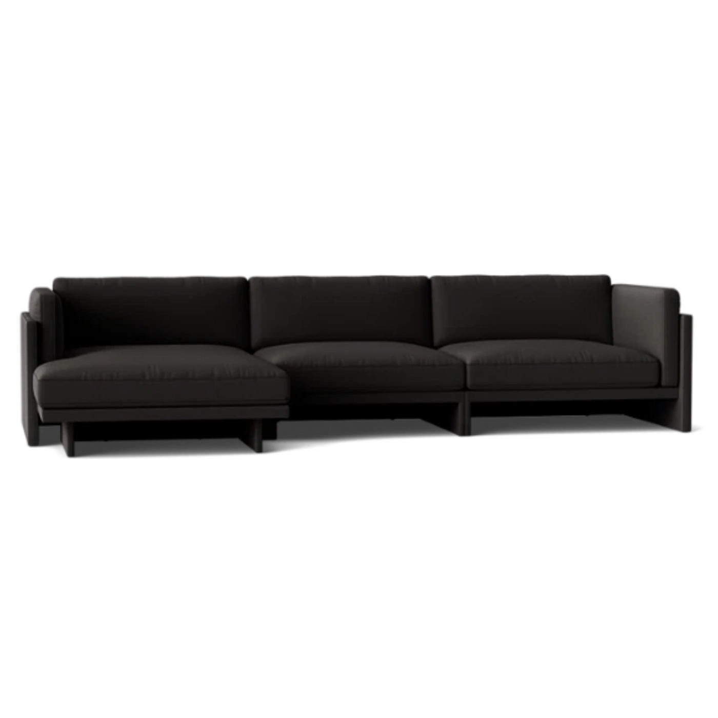 Normann Copenhagen Softy Modular Sofa 4 Seater Chaise Lounge Left at someday designs. #colour_steelcut-trio-383