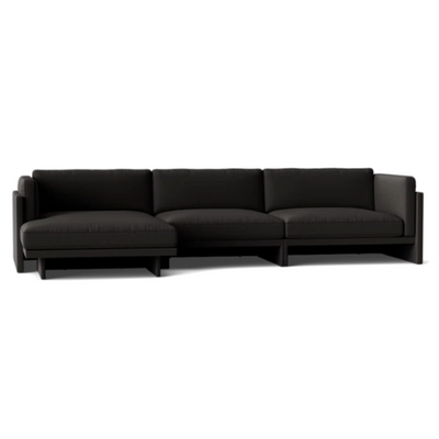 Normann Copenhagen Softy Modular Sofa 4 Seater Chaise Lounge Left at someday designs. #colour_steelcut-trio-383