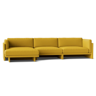 Normann Copenhagen Softy Modular Sofa 4 Seater Chaise Lounge Left at someday designs. #colour_steelcut-trio-446