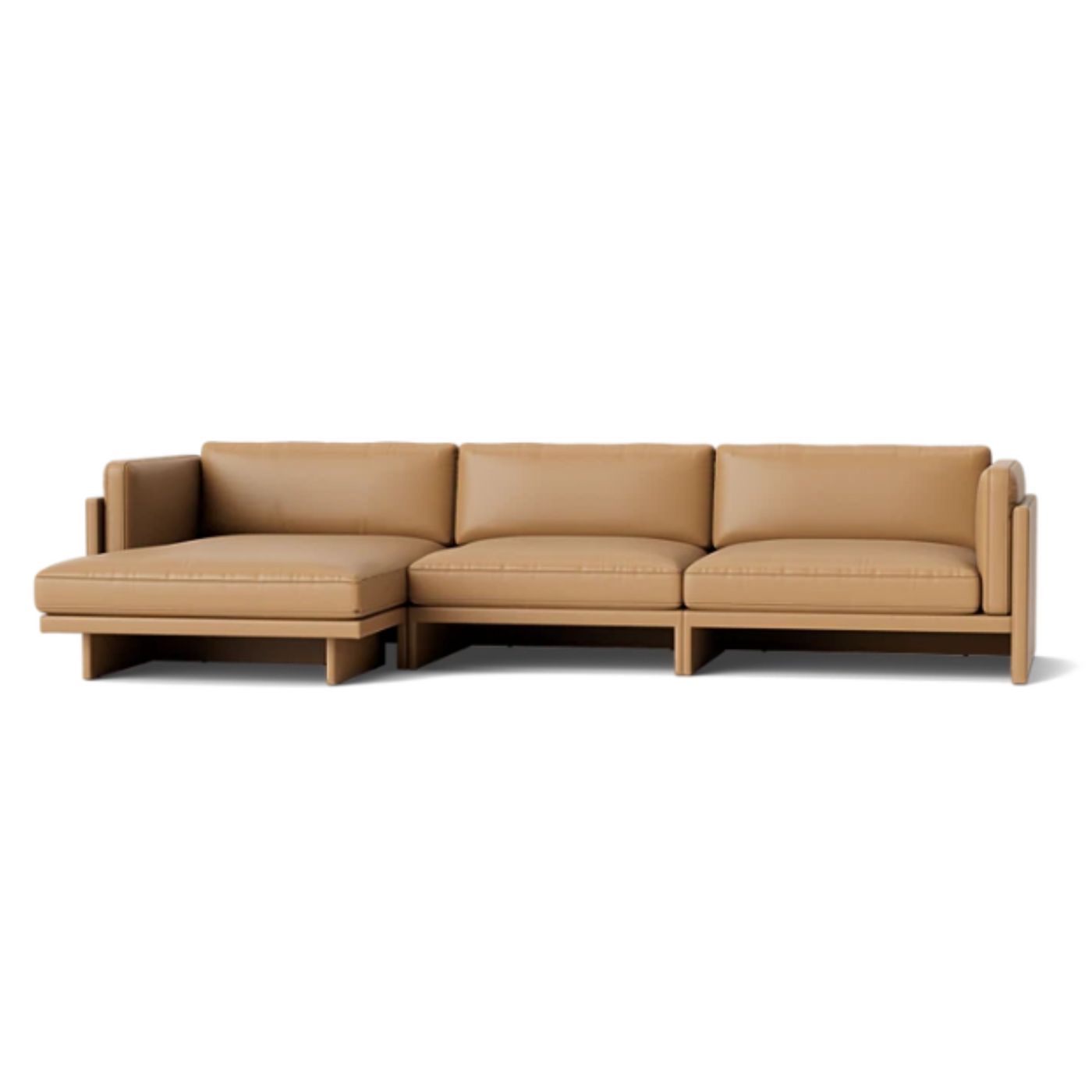 Normann Copenhagen Softy Modular Sofa 4 Seater Chaise Lounge Left at someday designs. #colour_ultra-leather-41571