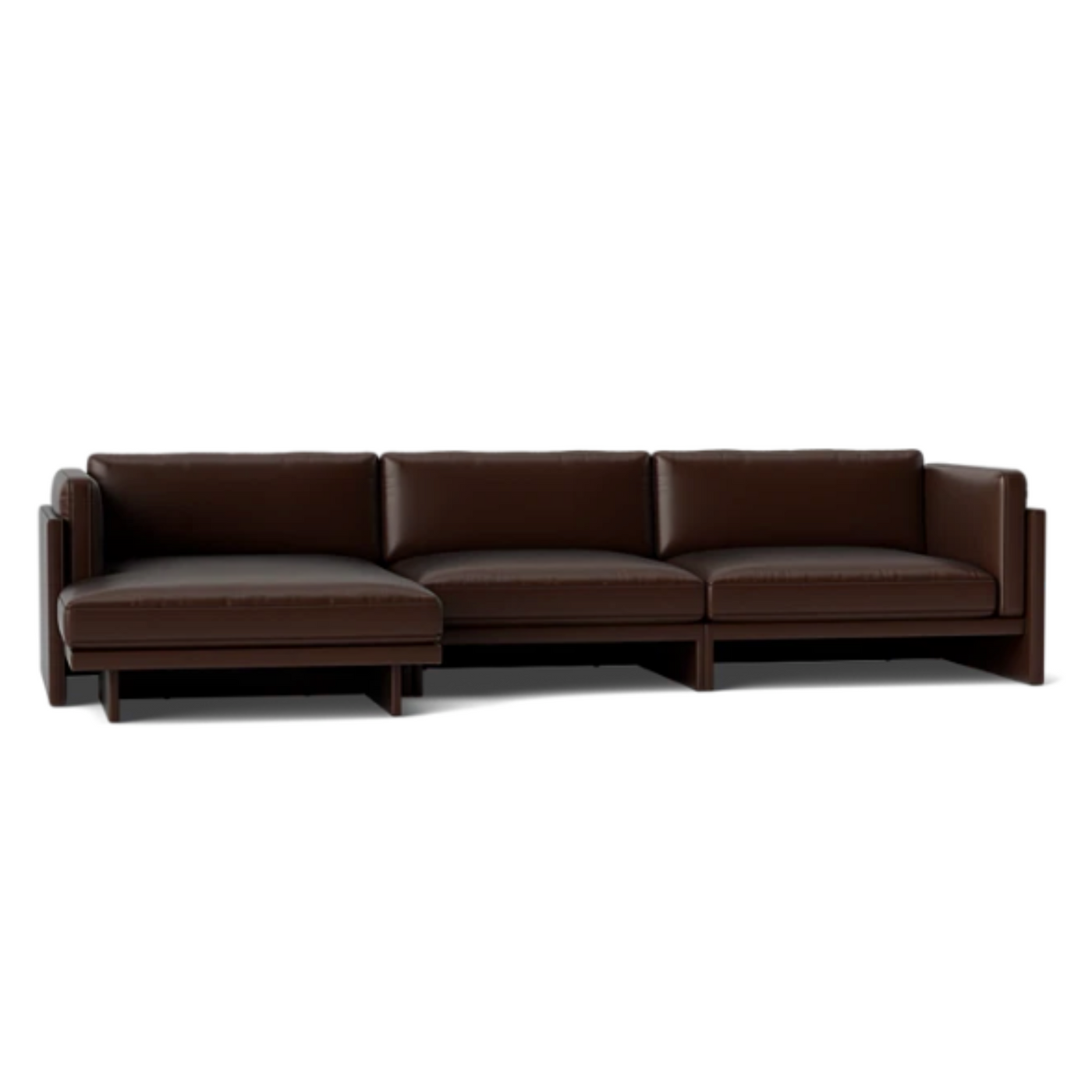 Normann Copenhagen Softy Modular Sofa 4 Seater Chaise Lounge Left at someday designs. #colour_ultra-leather-41589