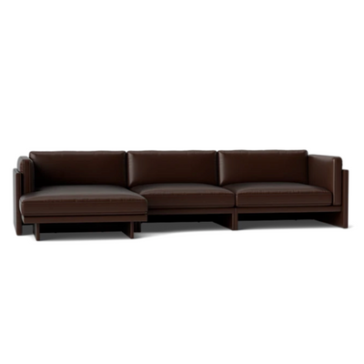 Normann Copenhagen Softy Modular Sofa 4 Seater Chaise Lounge Left at someday designs. #colour_ultra-leather-41589