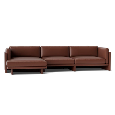 Normann Copenhagen Softy Modular Sofa 4 Seater Chaise Lounge Left at someday designs. #colour_ultra-leather-41598