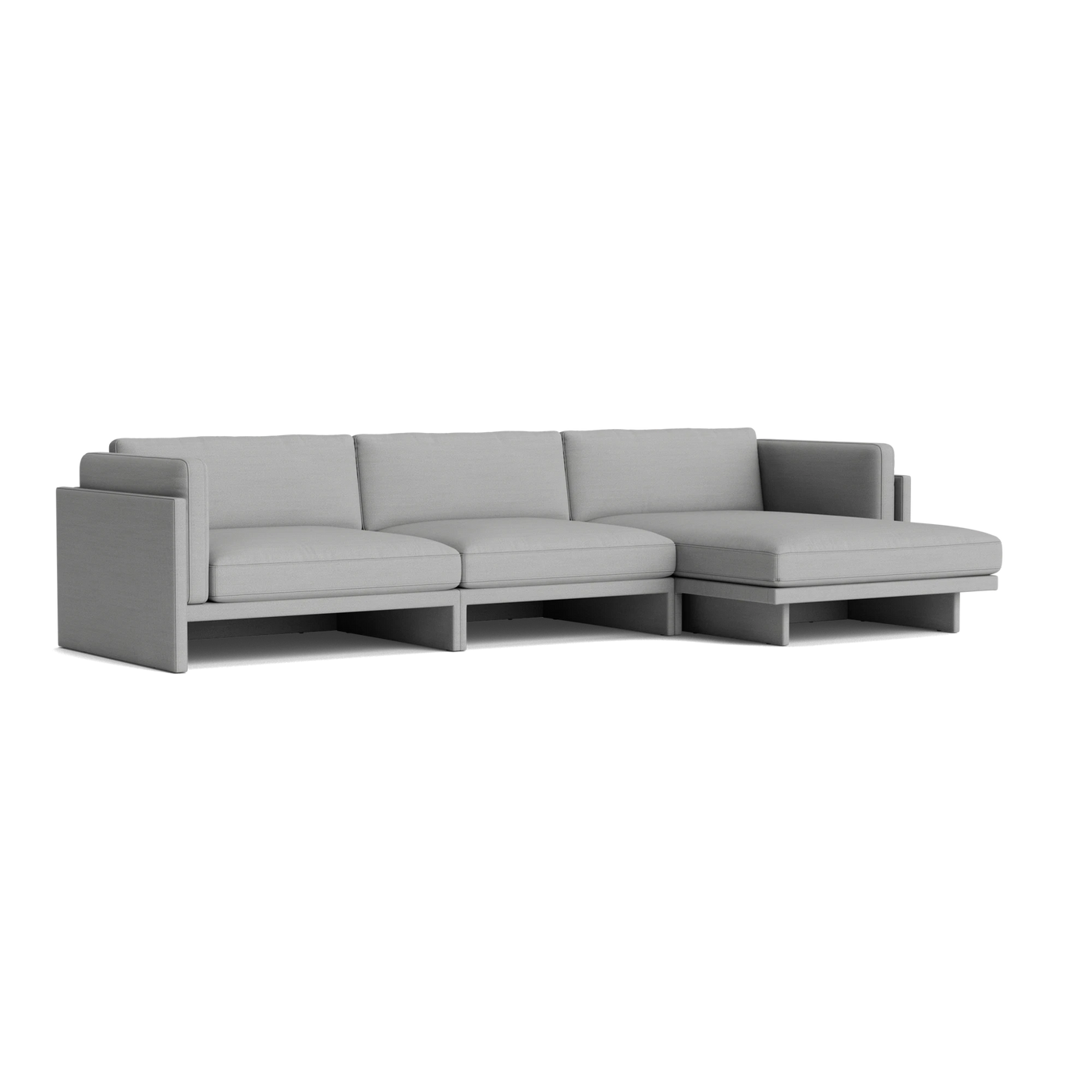Normann Copenhagen Softy Modular Sofa 4 Seater Chaise Lounge Right at someday designs. #colour_hallingdal-123
