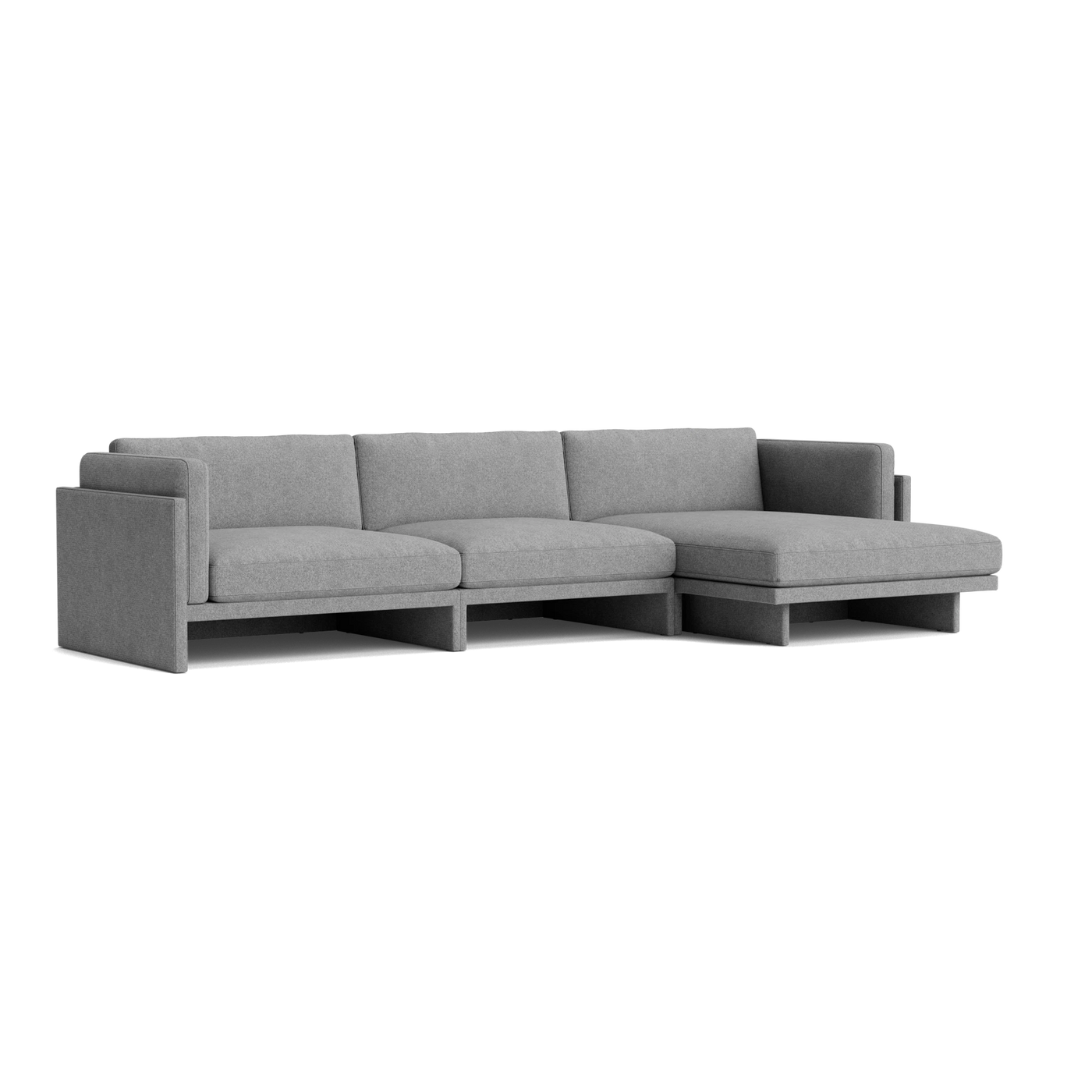 Normann Copenhagen Softy Modular Sofa 4 Seater Chaise Lounge Right at someday designs. #colour_hallingdal-166
