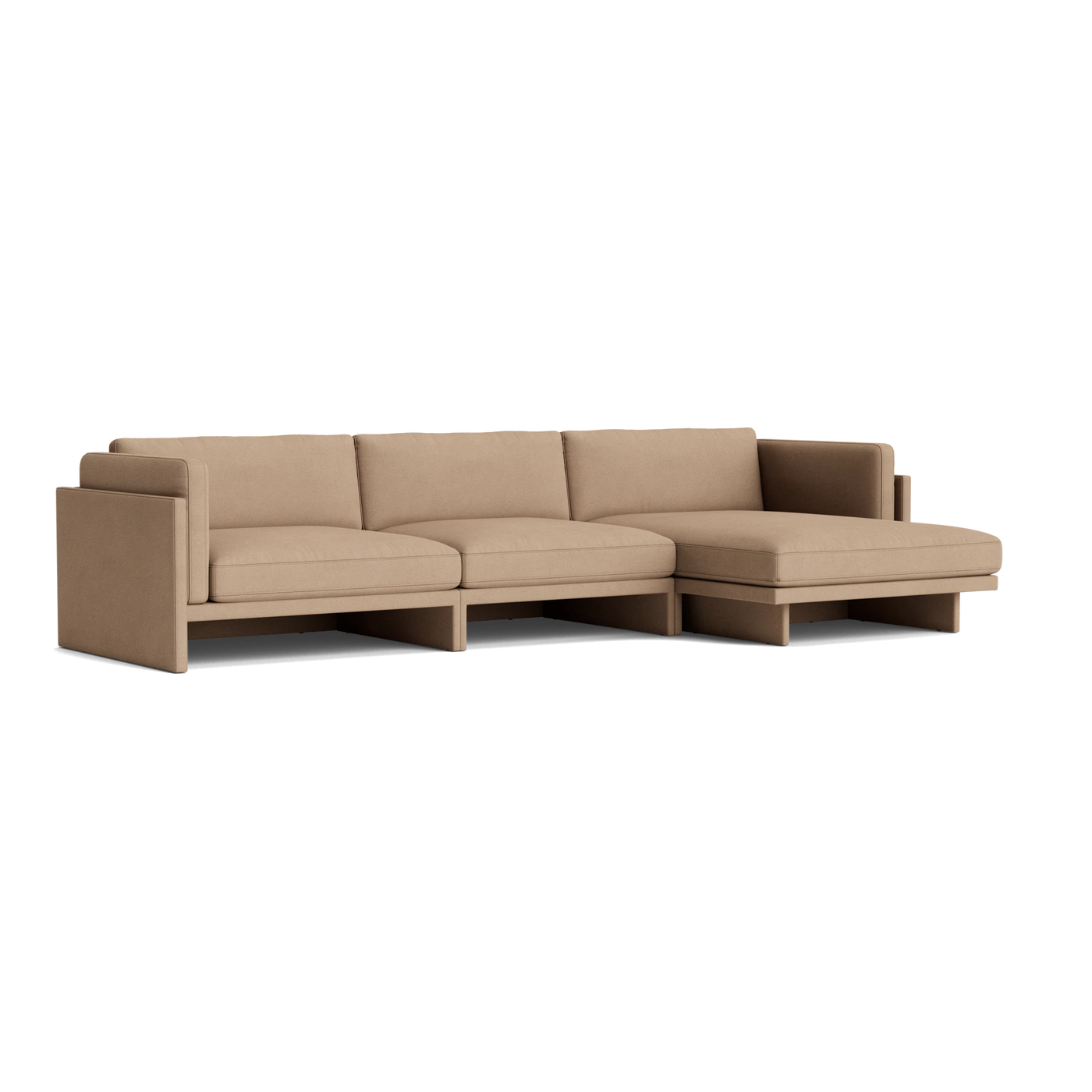 Normann Copenhagen Softy Modular Sofa 4 Seater Chaise Lounge Right at someday designs. #colour_hallingdal-224