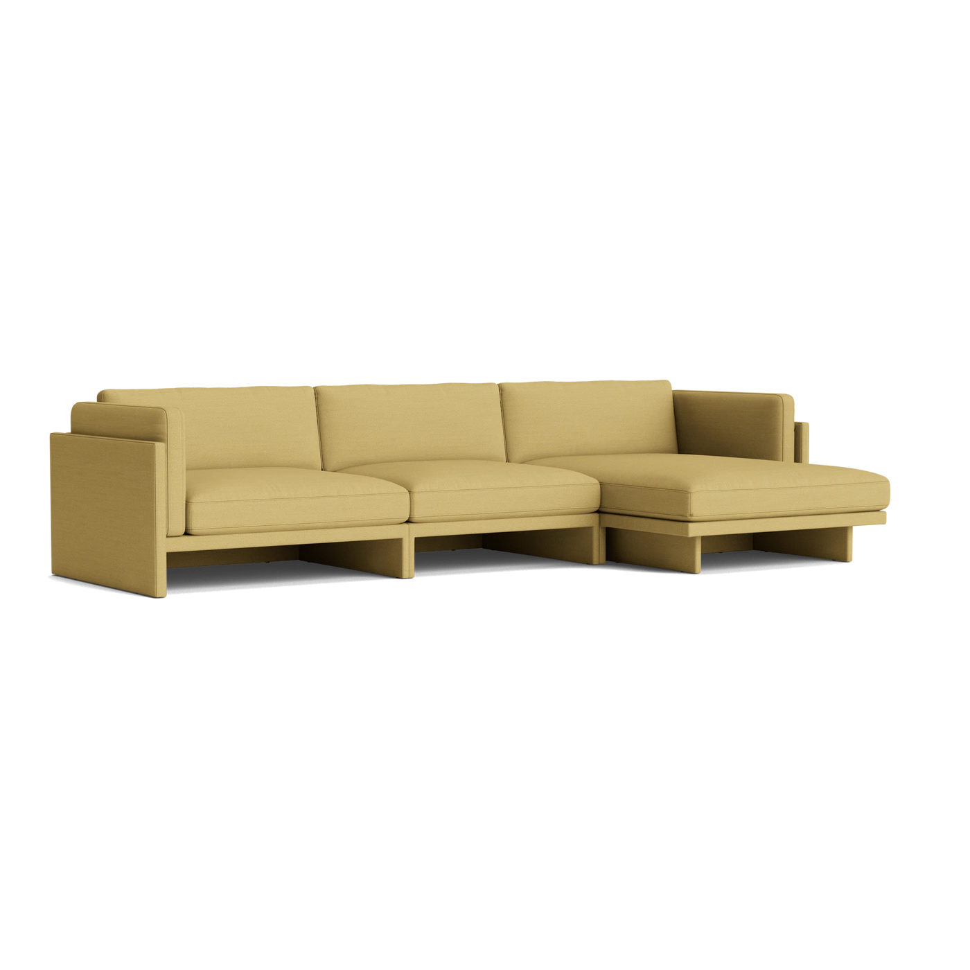 Normann Copenhagen Softy Modular Sofa 4 Seater Chaise Lounge Right at someday designs. #colour_hallingdal-407