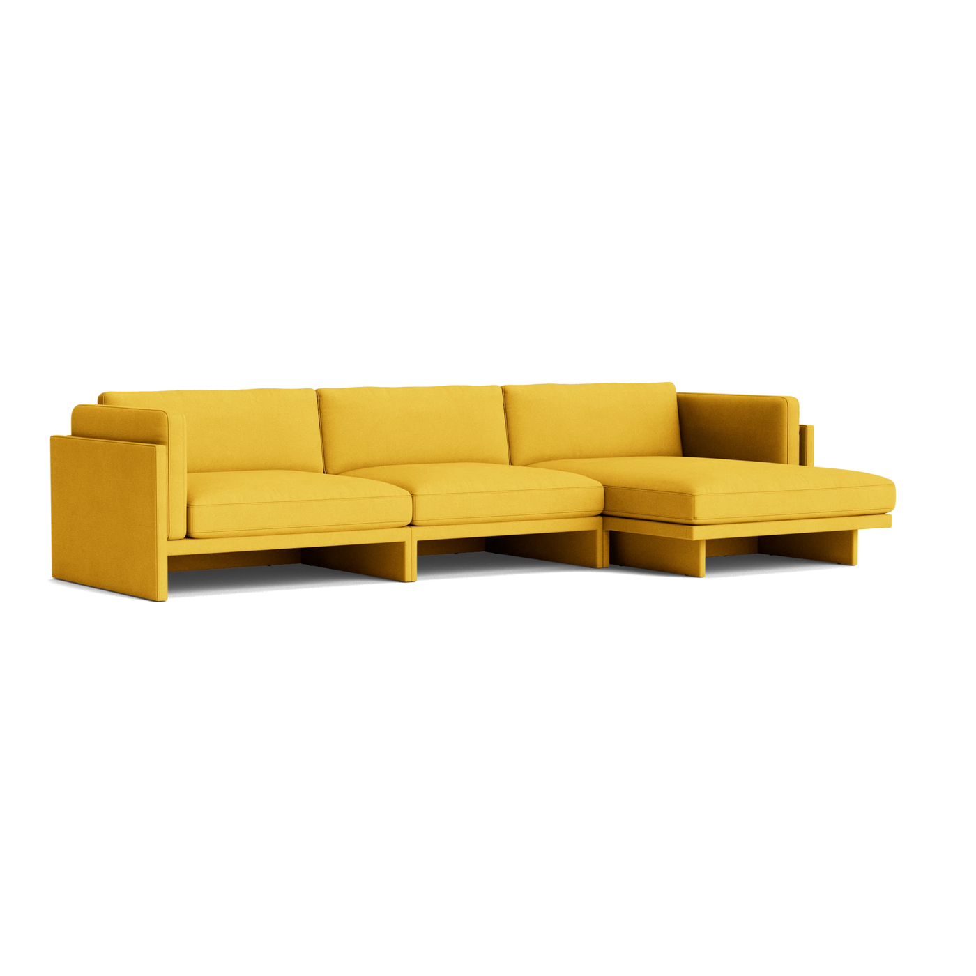 Normann Copenhagen Softy Modular Sofa 4 Seater Chaise Lounge Right at someday designs. #colour_hallingdal-457