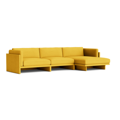 Normann Copenhagen Softy Modular Sofa 4 Seater Chaise Lounge Right at someday designs. #colour_hallingdal-457