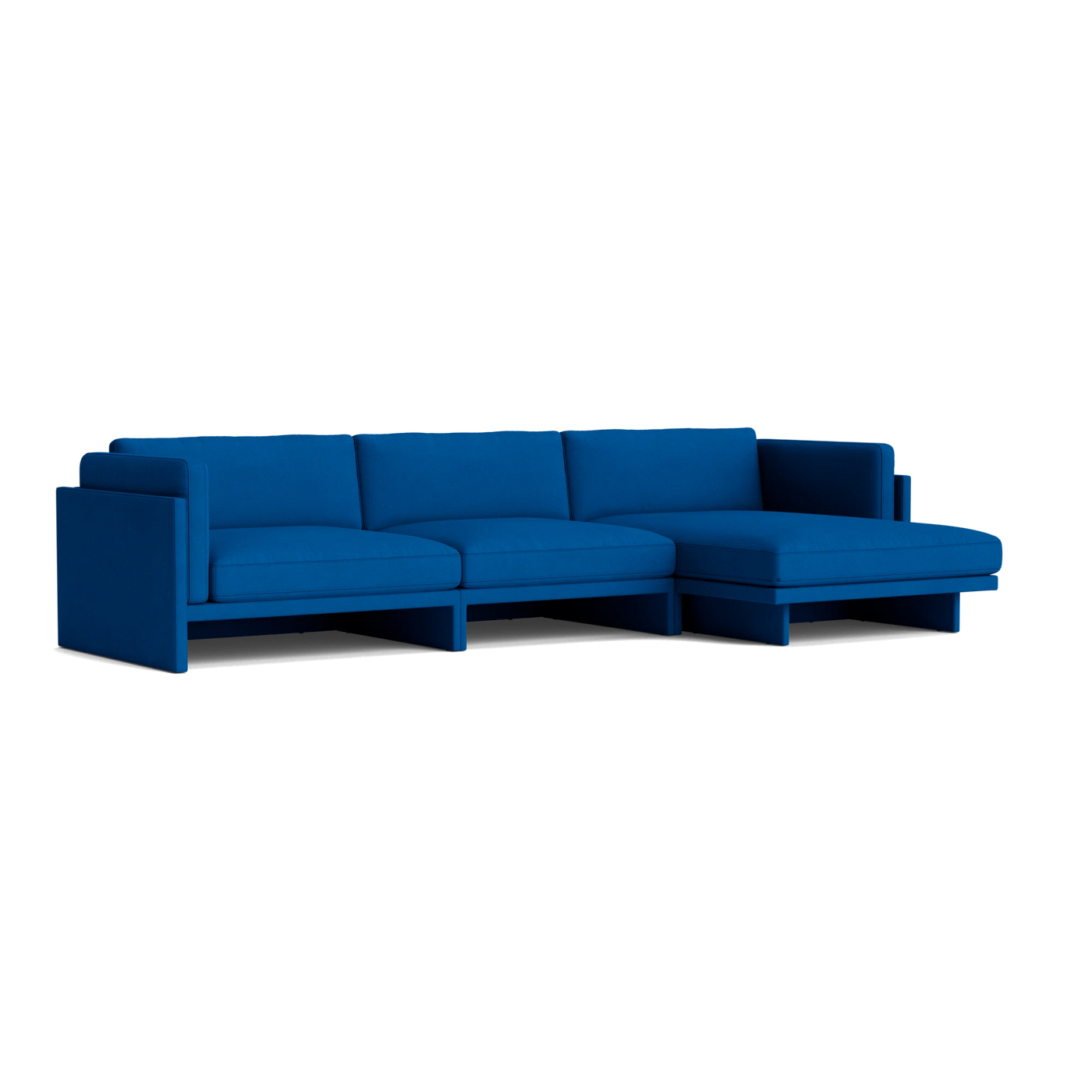 Normann Copenhagen Softy Modular Sofa 4 Seater Chaise Lounge Right at someday designs. #colour_hallingdal-750