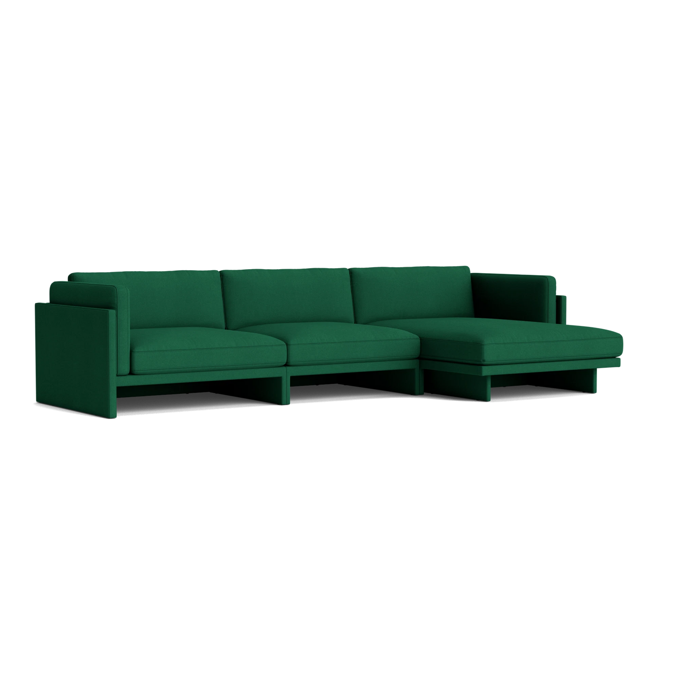 Normann Copenhagen Softy Modular Sofa 4 Seater Chaise Lounge Right at someday designs. #colour_hallingdal-944