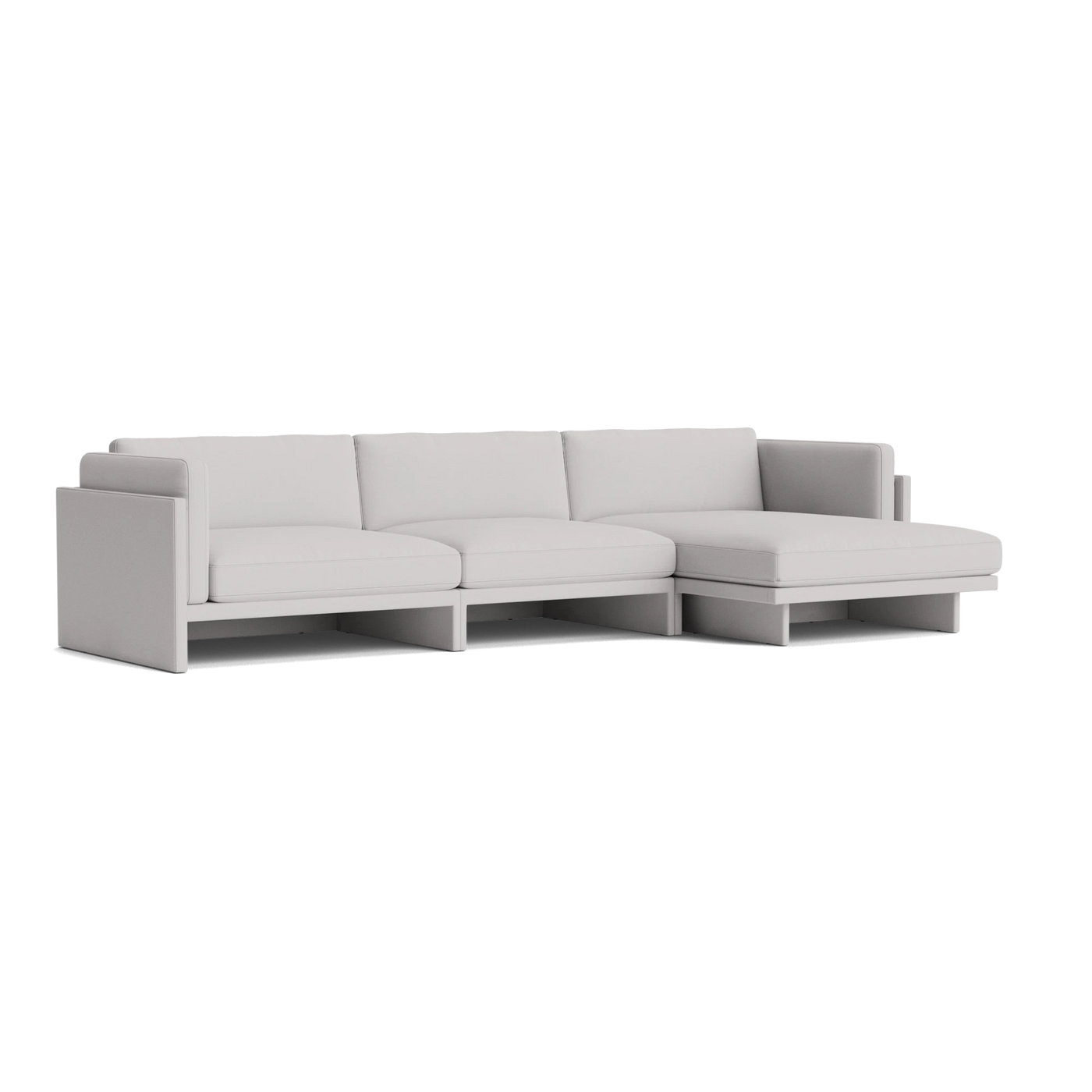 Normann Copenhagen Softy Modular Sofa 4 Seater Chaise Lounge Right at someday designs. #colour_steelcut-trio-205