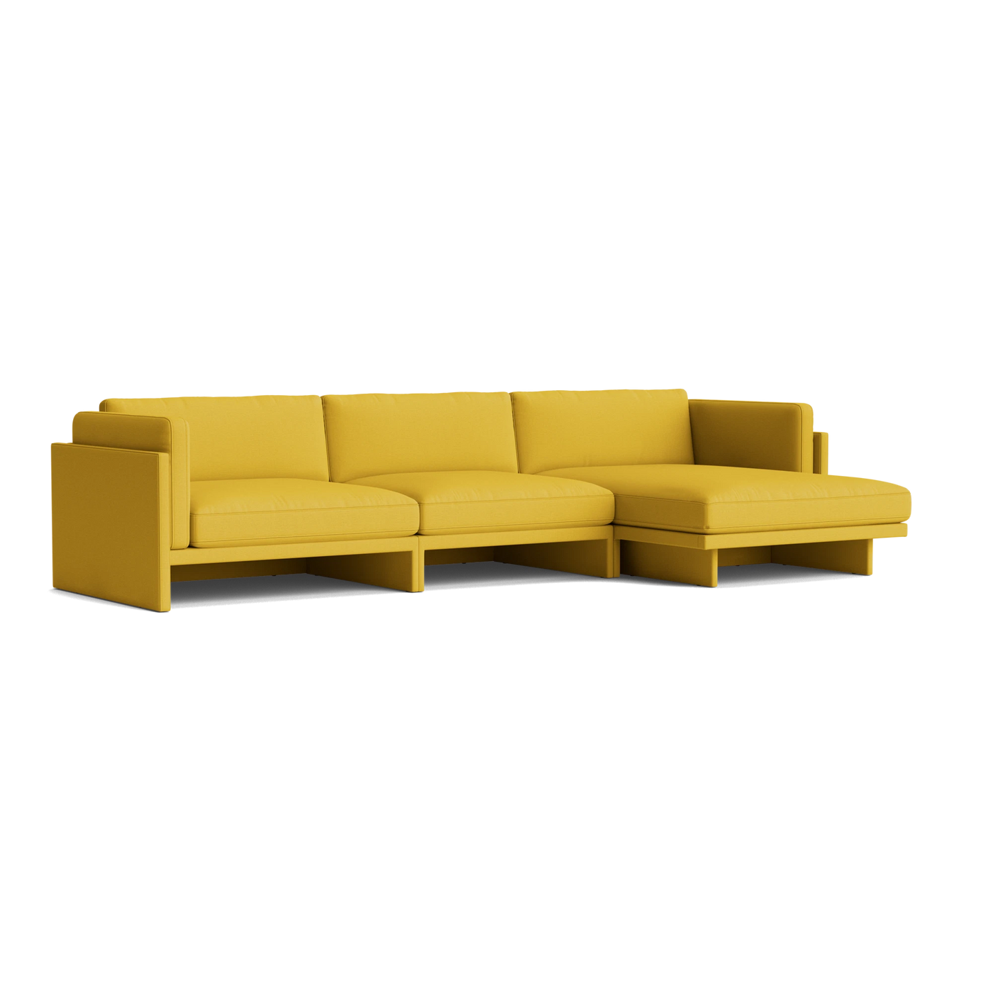 Normann Copenhagen Softy Modular Sofa 4 Seater Chaise Lounge Right at someday designs. #colour_steelcut-trio-446