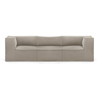 ferm LIVING Catena 3 seater modular sofa. Configuration 1. #colour_cotton-linen