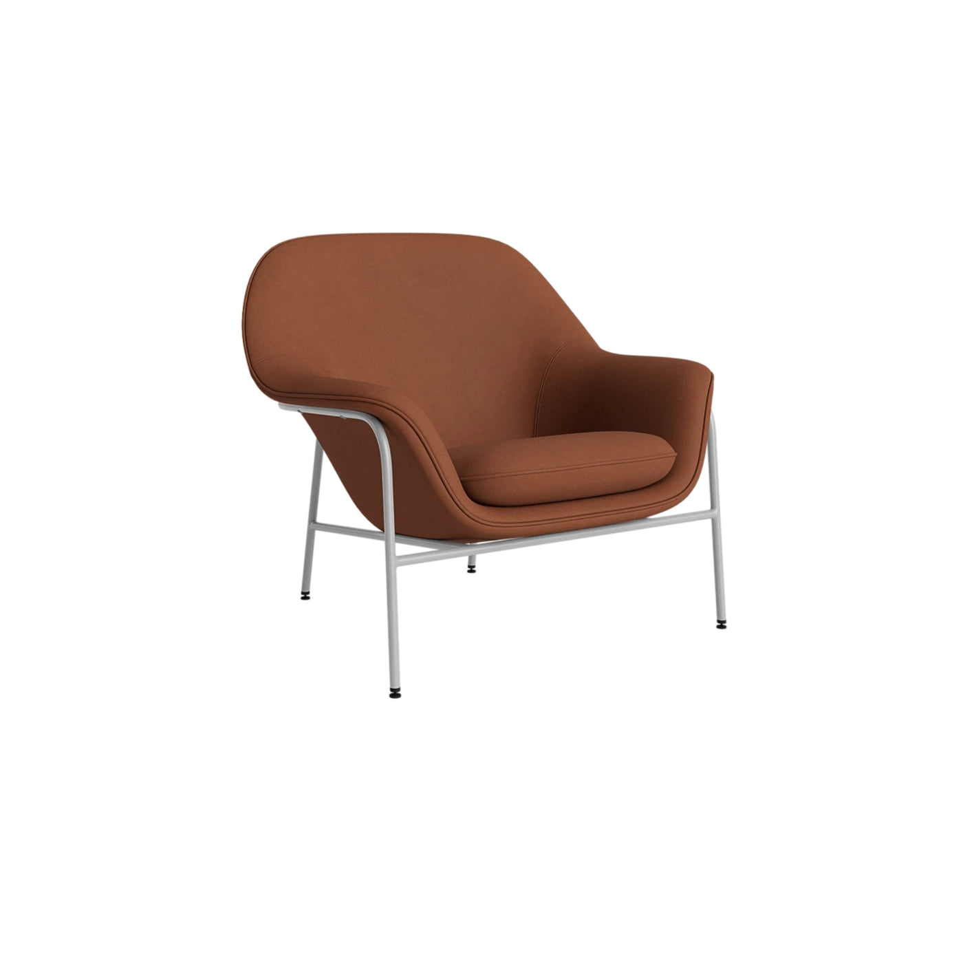 Normann Copenhagen Drape Lounge Chair Steel at someday designs. #colour_ultra-brandy-41574