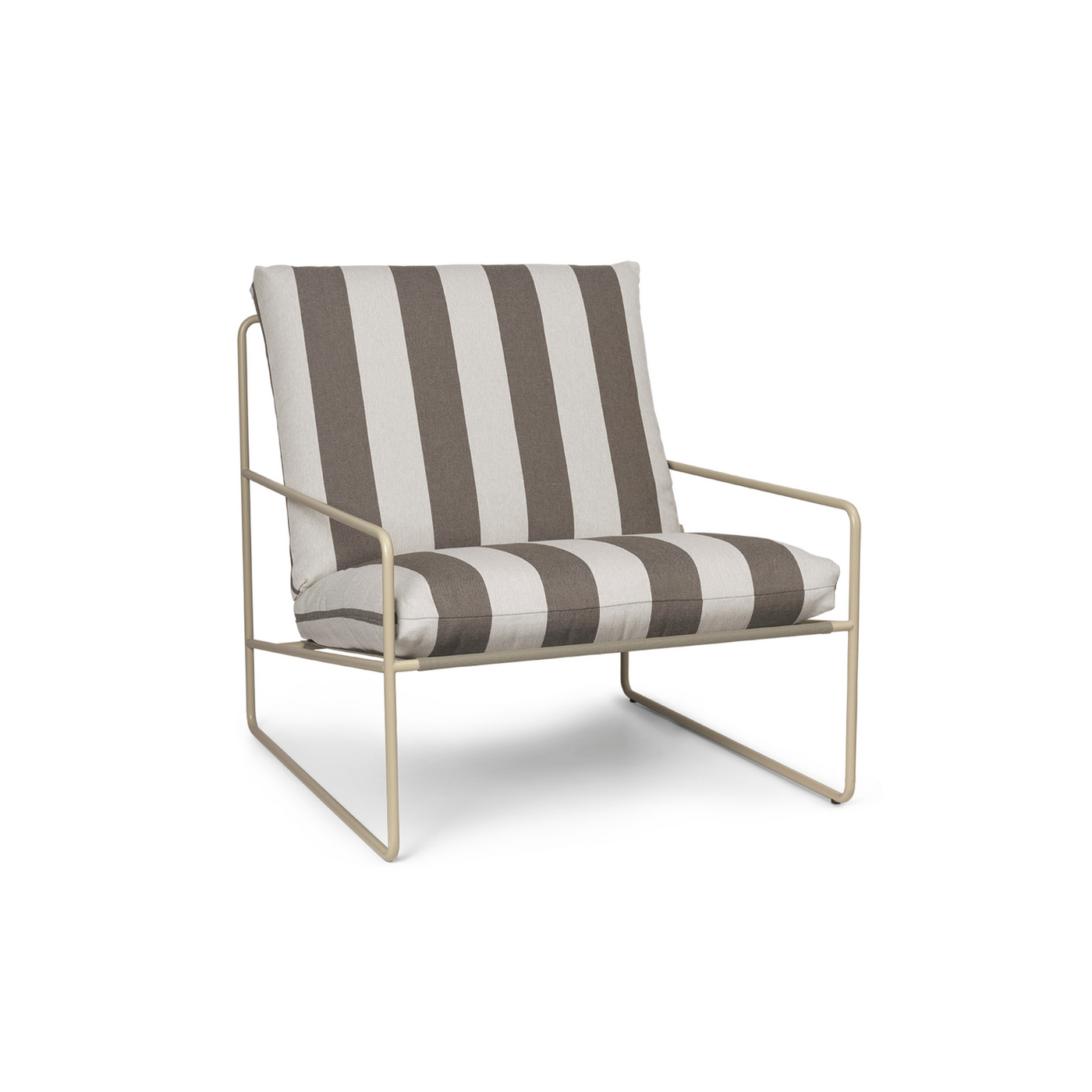 ferm living Desert 1 seater at someday designs. #colour_chocolate-stripe