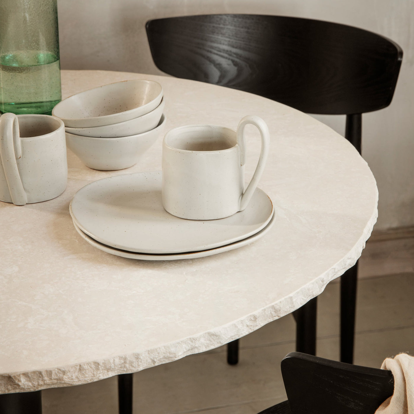 ferm LIVING Mineral Dining Table detail. Free UK delivery at someday designs #colour_black