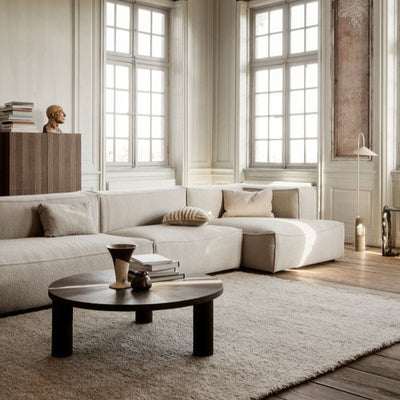 ferm LIVING Catena modular sofas. #colour_natural-wool-boucle