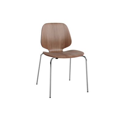Normann Copenhagen Form Chair Steel #colour_walnut