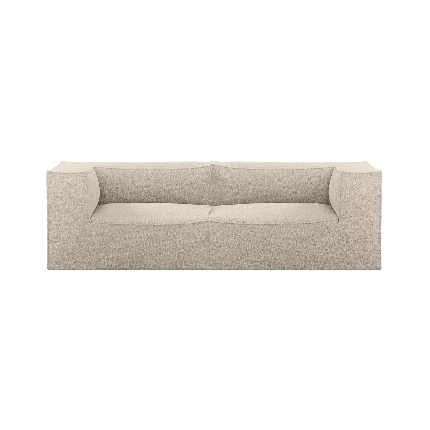 Ferm LIVING Catena Modular 2 Seater sofa. Made to order at someday designs #colour_natural-wool-boucle