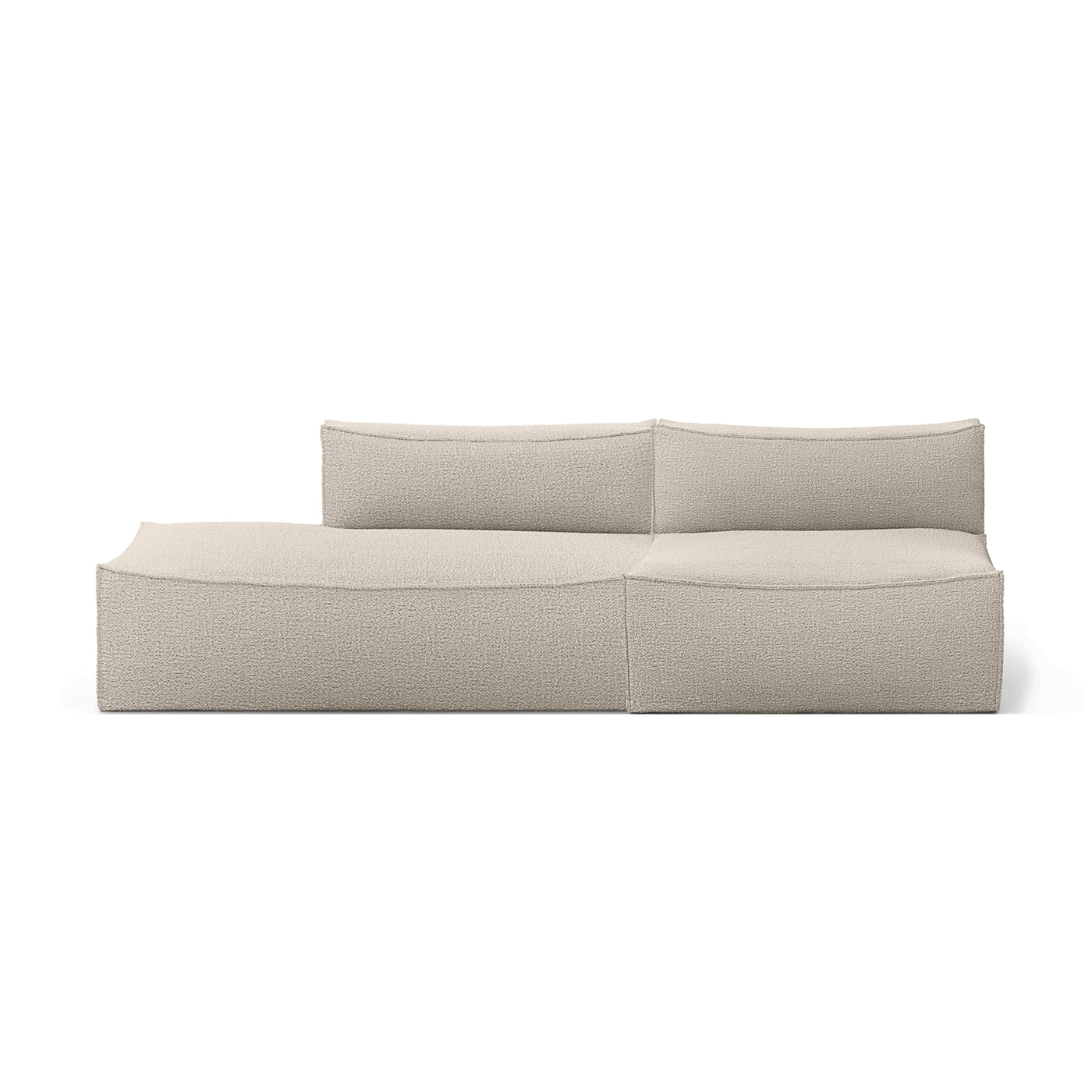 Ferm LIVING Catena Modular 2 Seater sofa. Made to order at someday designs #colour_natural-wool-boucle