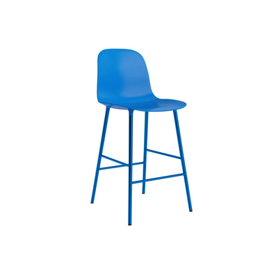 Normann Copenhagen Form Bar Chair Steel at someday designs. #colour_bright-blue