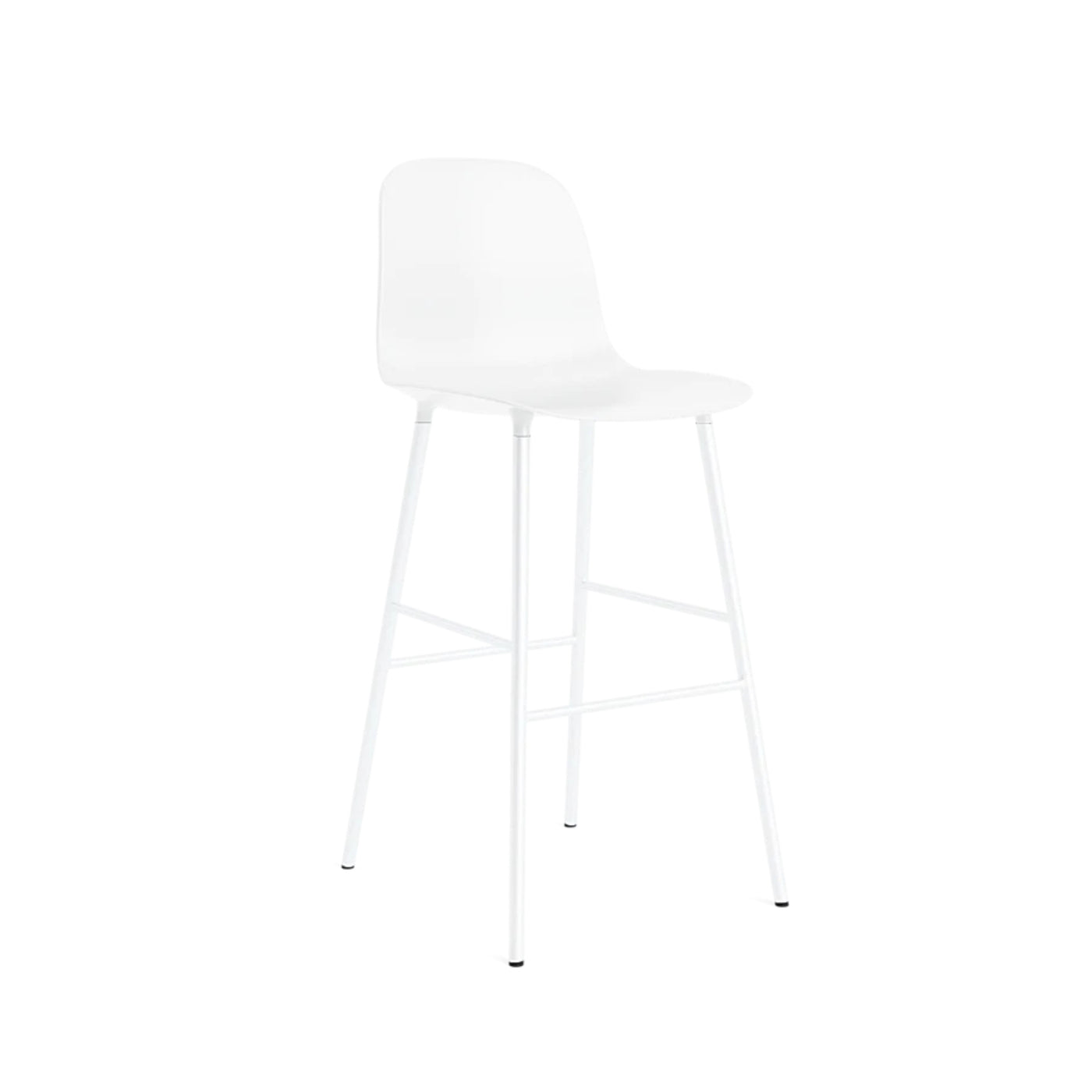 Normann Copenhagen Form Bar Chair Steel at someday designs. #colour_white