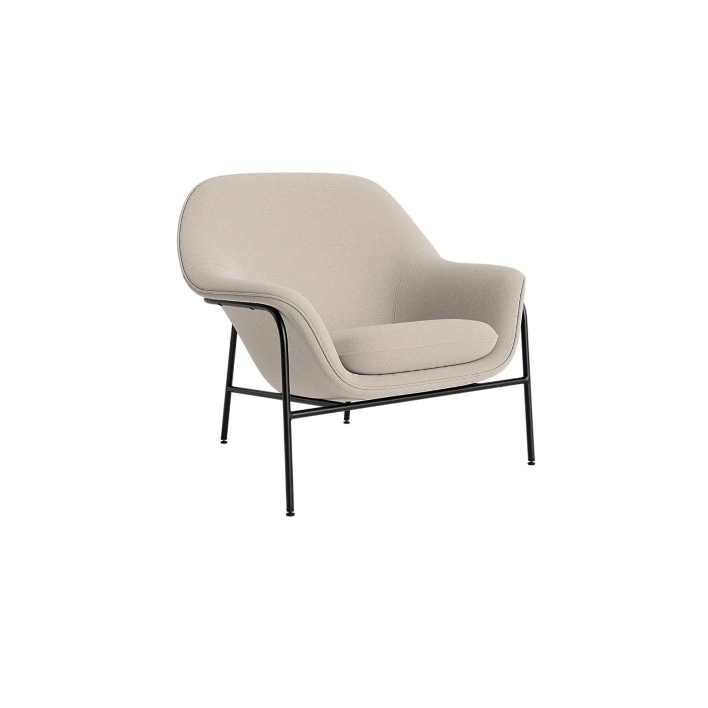 Normann Copenhagen Drape Lounge Chair Steel at someday designs. #colour_steelcut-trio-213
