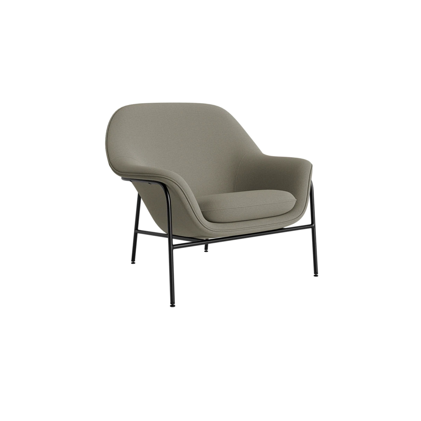 Normann Copenhagen Drape Lounge Chair Steel at someday designs. #colour_steelcut-trio-253