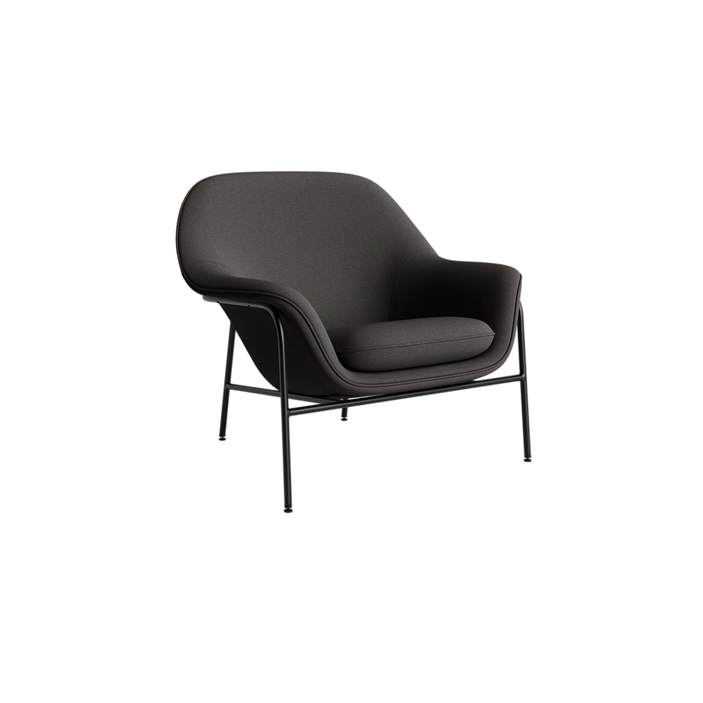 Normann Copenhagen Drape Lounge Chair Steel at someday designs. #colour_steelcut-trio-383