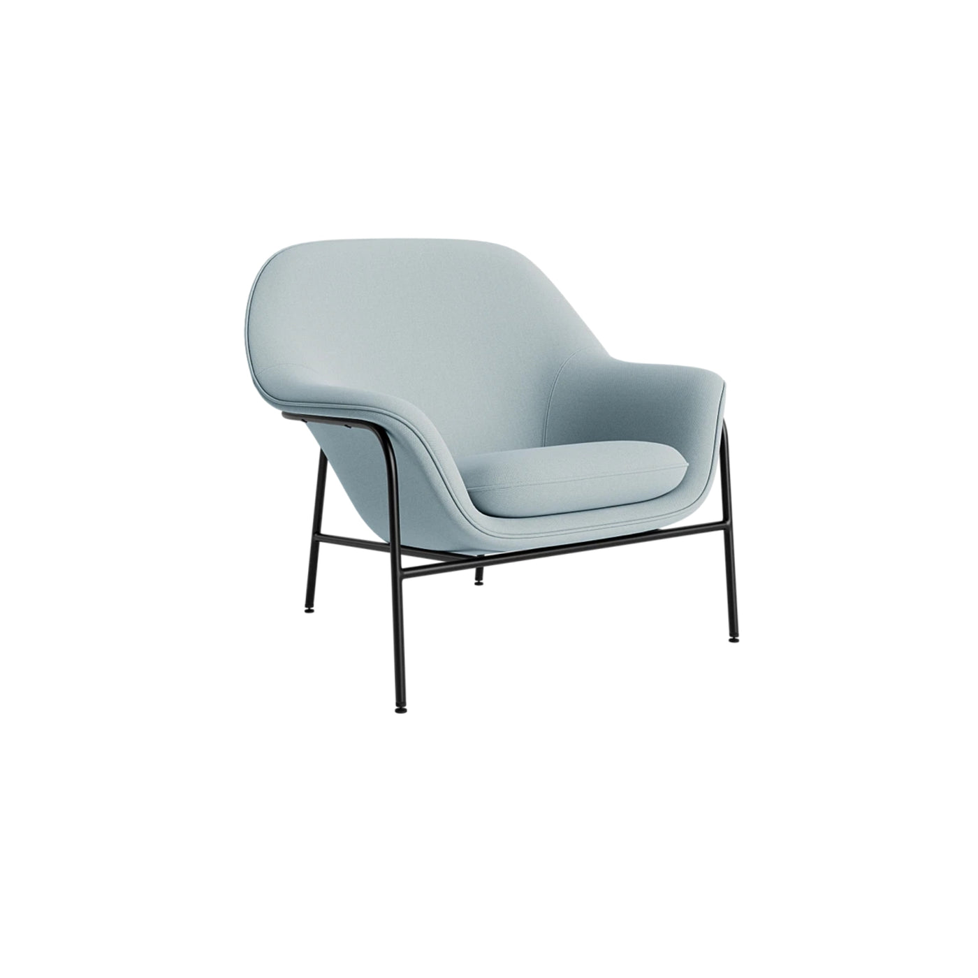 Normann Copenhagen Drape Lounge Chair Steel at someday designs. #colour_steelcut-trio-713