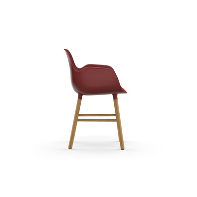 Normann Copenhagen Form Armchair Wood at someday designs. #colour_red