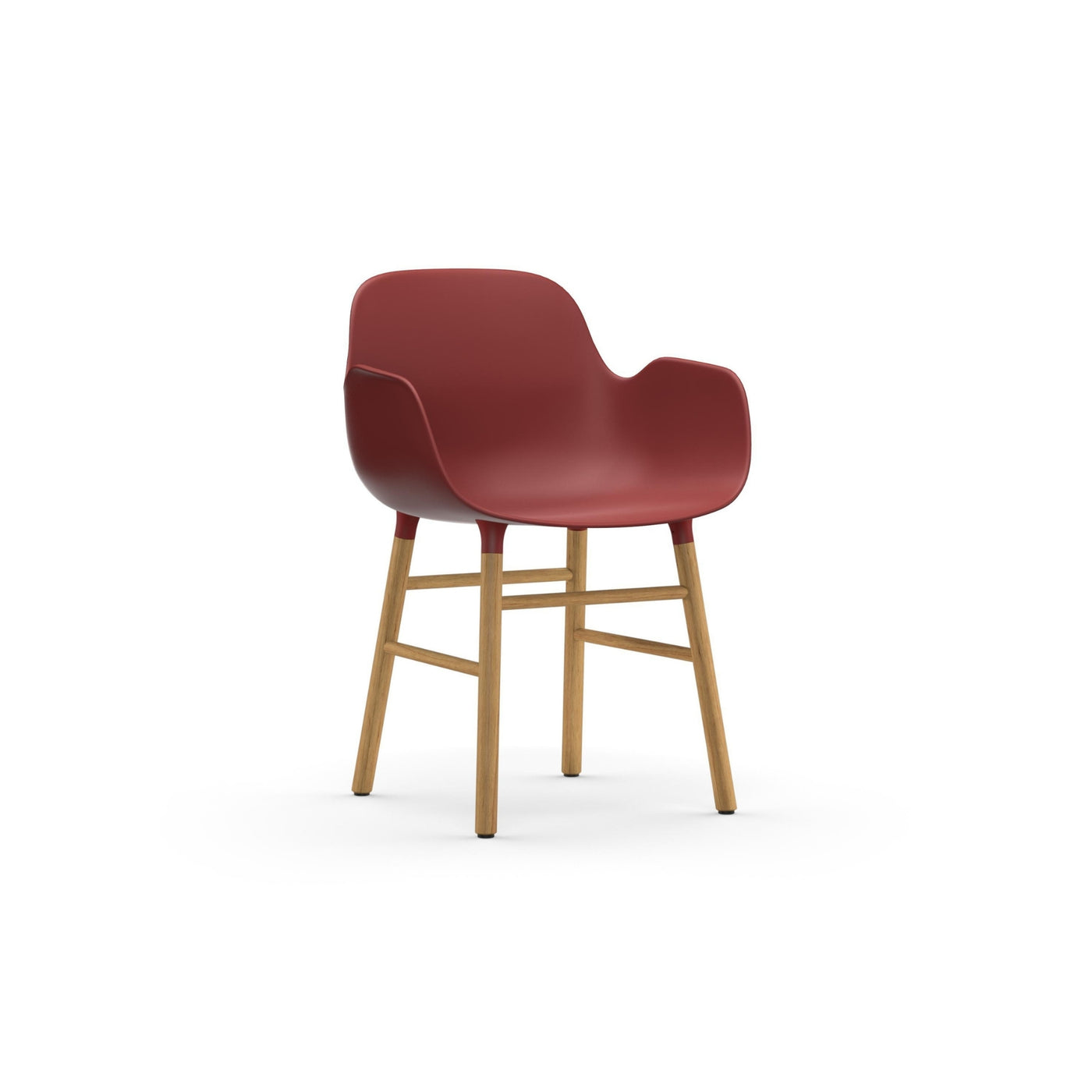 Normann Copenhagen Form Armchair Wood at someday designs. #colour_red