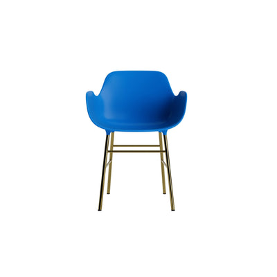Normann Copenhagen Form Armchair Steel. #colour_bright-blue
