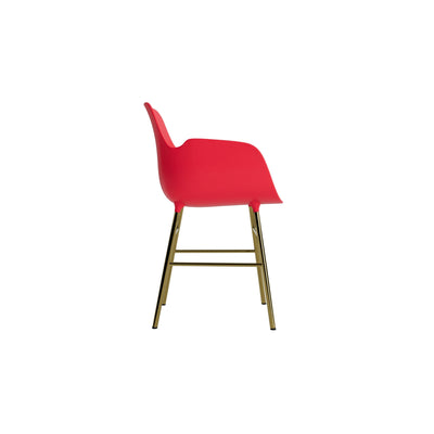 Normann Copenhagen Form Armchair Steel. #colour_bright-red